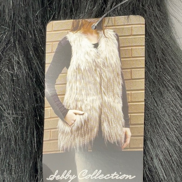 Women’s plus size faux fur vest with sweater back size CXL - Picture 5 of 7